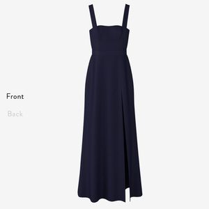 *NWT* Fame & Partners navy A-line dress with slit